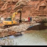 برخورد باهر نوع ساخت وساز درحریم رودخانه فصلی اشکذر